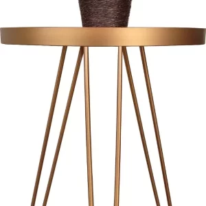 Mesinha Lateral Decorativa - Dourado - Image 3