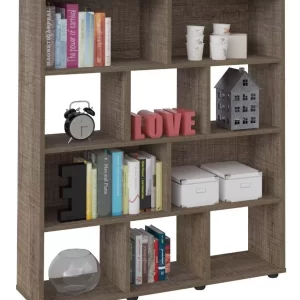 Estante Para Livros Book Nicho Organizador Marrom - Image 1