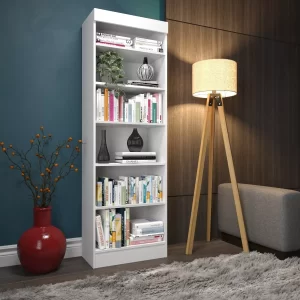 Estante Organizador Multiuso De Madeira Branco - Image 5