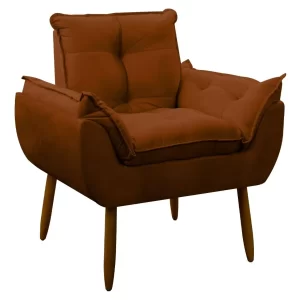 Poltrona Decorativa Opala Terracota - Image 1