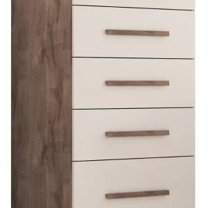 Comoda Lara 5.gav.Chocolate/off White - Image 4