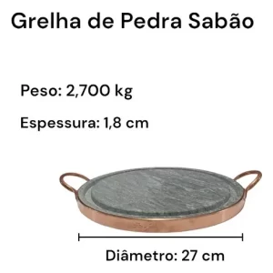 Jogo Panelas Pedra Sabão 5pçs Com Panela De Pressão 4 Lts - DIRETO DA FÁBRICA - Image 4
