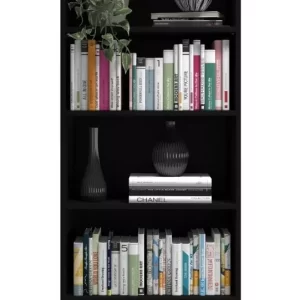 Estante Organizador Multiuso De Madeira Preto - Image 2
