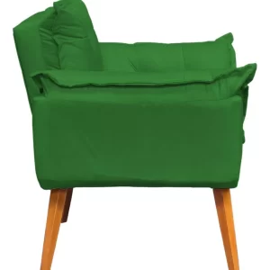 Poltrona Decorativa Amamentação Cadeira Reforçada - Verde - Image 4