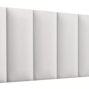 Painel Cabeceira Cama Casal Box Estofada - Branco Courino - Image 3