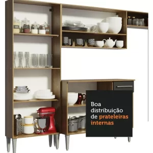 Cozinha Completa Box Balcão E Armário Vidro - Image 5