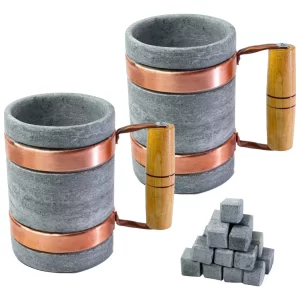 Caneca Copo De Pedra Sabão Do Bbb 24 350ml - Kit C/02unid - DIRETO DA FÁBRICA - Image 1