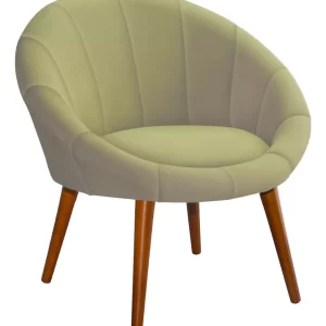 Poltrona Moderna Confortável Sofisticada Luxo - Bege - Image 1