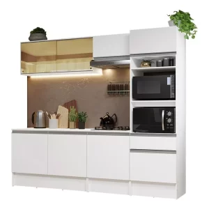 Armário De Cozinha Completa  Branco Diamante - Image 2