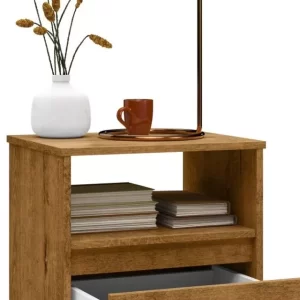 Mesa De Cabeceira Mudo Box Retro Freijó - Image 3