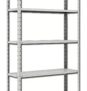 Estante / Armario De Aço 30cm 5 Bandejas Cinza Suporta 120kg - Image 1