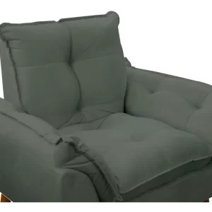Poltrona Decorativa Opala Cinza-escuro - Image 4