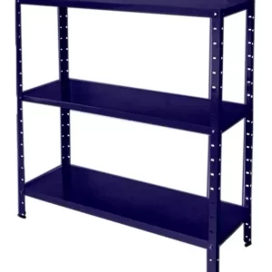 Estante Aço Multi-uso 25cm 3 Prateleiras Azul Bic - Image 1