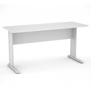 Mesa Reta 080cm Para Escritório Cristal - Branca - Image 1