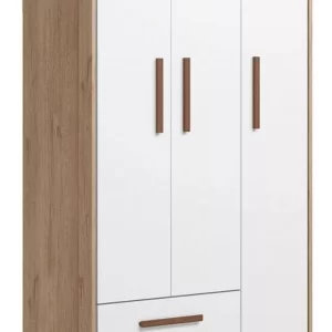 Guarda-roupa De Bebê Encanto 3 Portas 2 Gavetas