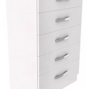 Cômoda 5 Gavetas Fellicci Branco - Image 2