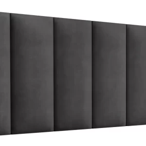 Painel Cabeceira Cama Casal Box Estofada - Cinza Suede - Image 3