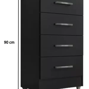 Comoda Flavia 4gav - Onix - Image 3