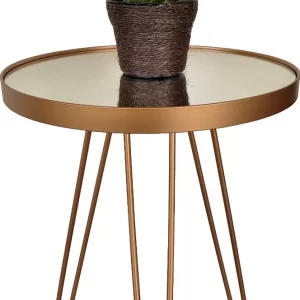 Mesinha Lateral Decorativa - Dourado - Image 1