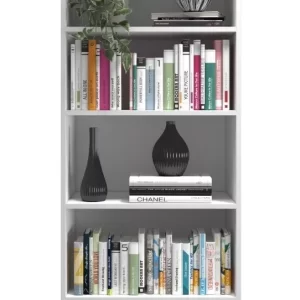 Estante Organizador Multiuso De Madeira Branco - Image 2
