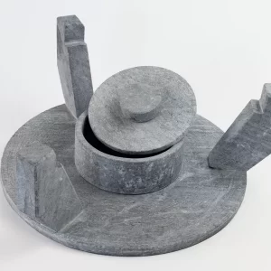 Churrasqueira Pedra Sabão Média 26cm Tampa De Vidro - DIRETO DA FÁBRICA - Image 2