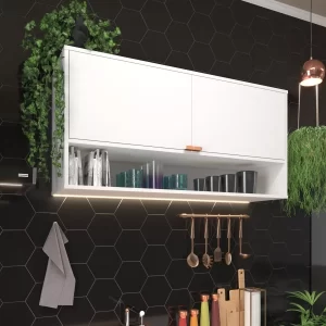 Cozinha Compacta Moderna Completa C/ Armário Aéreo E Balcão - Image 7