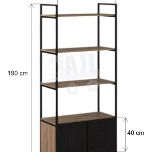 Estante Armário Aparador De Escritório Home Office 2 Portas - Image 6