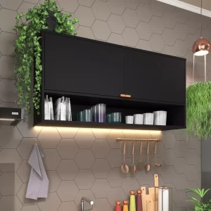 Cozinha Compacta Moderna Completa C Armário Aéreo E Balcão - Image 6