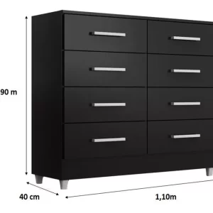Comoda Raissa 8 Gav - Onix - Image 6