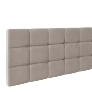 Cabeceira Cama Box Queen Estofada Bege - Image 3