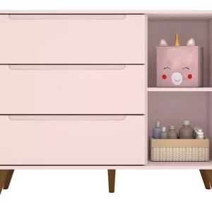 Cômoda Quarto Infantil Melinda Retrô 1 Porta 3 Gavetas - Image 2