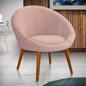 Poltrona Moderna Confortável Sofisticada Luxo - Rose - Image 2