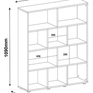 Estante Para Livros Book Nicho Organizador Marrom - Image 4