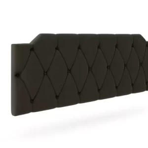 Cabeceira Estofada Kelly P/ Cama Box Suede - Marrom - Image 4