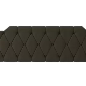 Cabeceira Estofada Kelly P/ Cama Box Suede - Marrom - Image 3