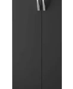 Armário Multiuso 2 Portas Escritório Preto - Image 2