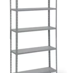 Estante / Armario De Aço 40cm 5 Bandejas Cinza Suporta 100kg - Image 1