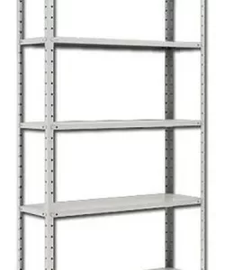 Estante / Armario De Aço 30cm 5 Bandejas Cinza Suporta 120kg - Image 2