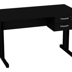 Mesa De Escritório Escrivaninha 1.20x60 C/gaveteiro Pé Metal - Image 3