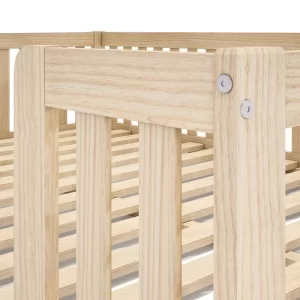 Cama Montessoriana Casal Com Grade Giulia Casatema Natural - Image 2