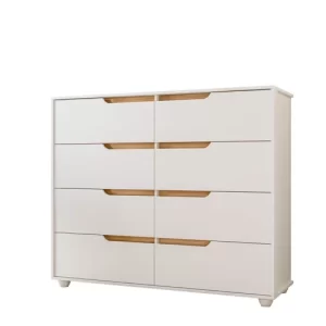 Cômoda 8 Gavetas Doble Albatroz Móveis Branco - Image 5