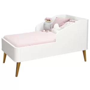 Berço Americano Retrô Mila Branco Fosco com Madeira - Reller - Image 4