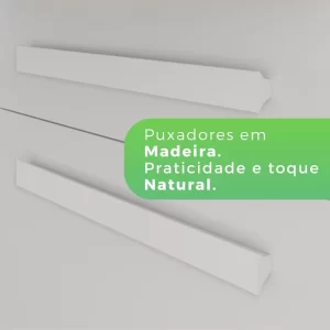 Armário para Cozinha 6 Portas 2 Gavetas Luna Plus Branco - Image 7