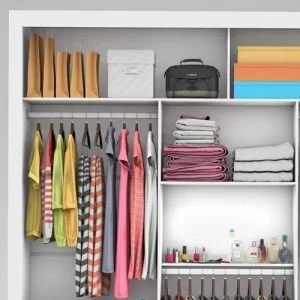 Guarda-Roupa Casal com Espelho 3 Portas de Correr Flórida - Branco - Image 9