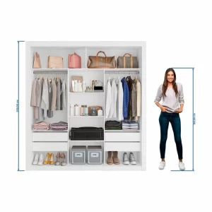 Closet Casal Premium 8 Gavetas Amoudi Móveis - Image 3
