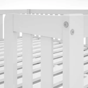 Cama Montessoriana Casal Com Grade Giulia Casatema Branco - Image 3