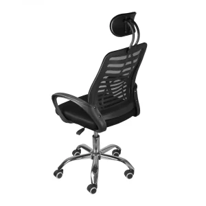 Cadeira Escritório Diretor Tela Mesh Com Encosto De Cabeça - Image 5